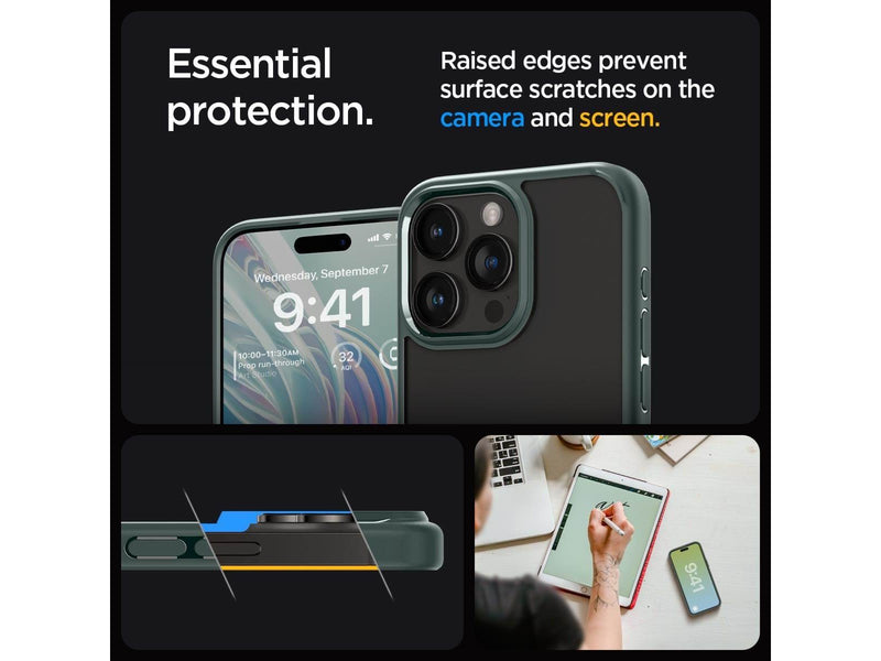 Spigen Ultra Hybrid - abyss green - iPhone 15 Pro Max
