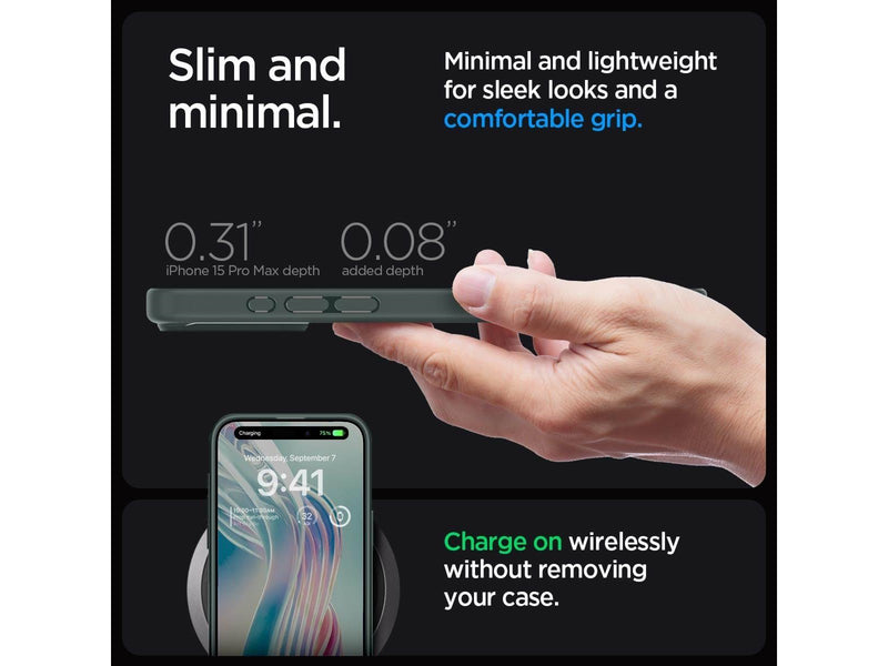 Spigen Ultra Hybrid - abyss green - iPhone 15 Pro Max