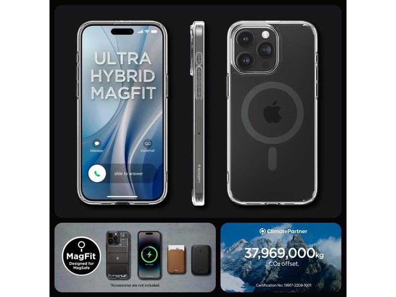 Spigen Ultra Hybrid MagSafe - graphite - iPhone 15 Pro Max