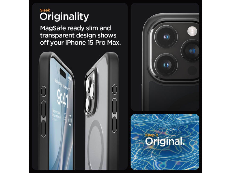 Spigen Ultra Hybrid MagSafe - frost black - iPhone 15 Pro Max