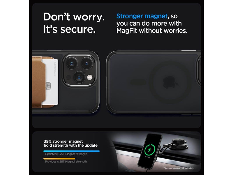 Spigen Ultra Hybrid MagSafe - frost black - iPhone 15 Pro Max