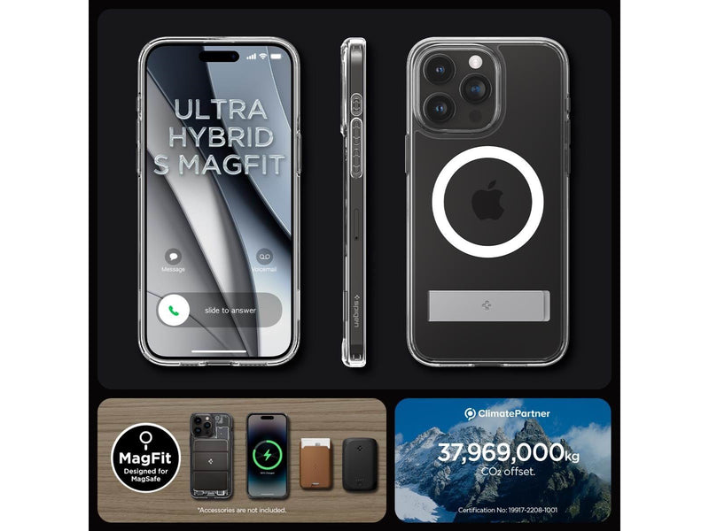 Spigen Ultra Hybrid S MagSafe - crystal clear - iPhone 15 Pro Max