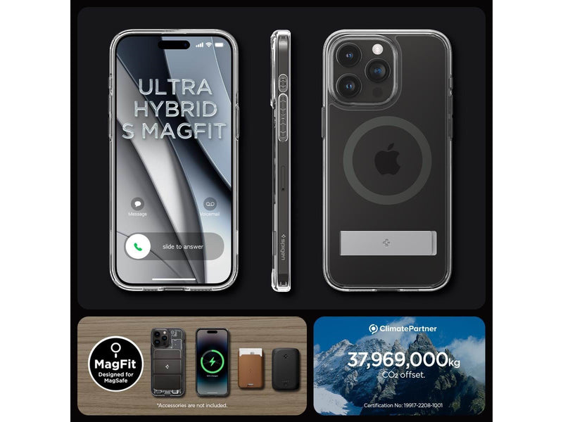 Spigen Ultra Hybrid S MagSafe - graphite - iPhone 15 Pro Max