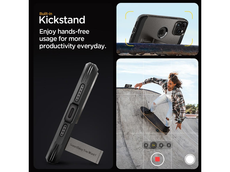 Spigen Tough Armor MagSafe - gunmetal - iPhone 15 Pro Max