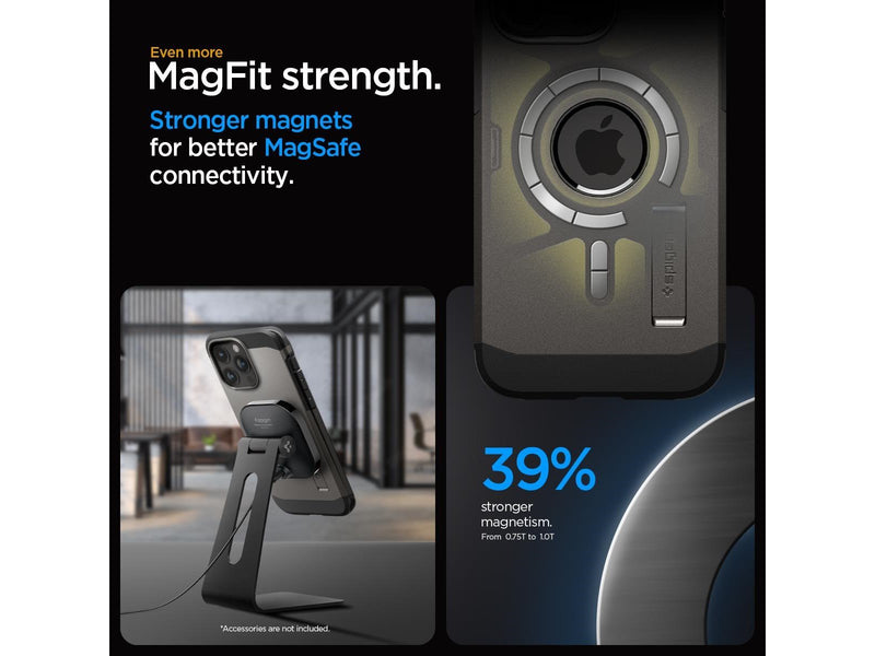 Spigen Tough Armor MagSafe - gunmetal - iPhone 15 Pro Max