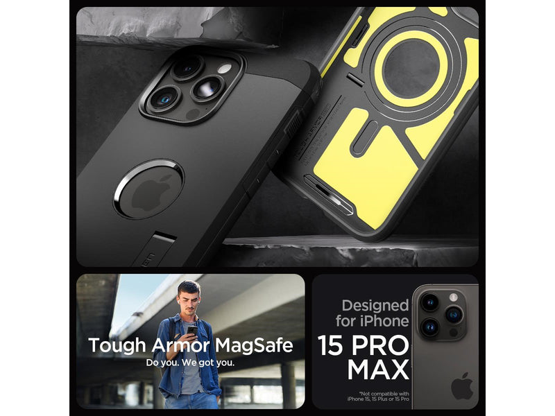 Spigen Tough Armor MagSafe - black - iPhone 15 Pro Max