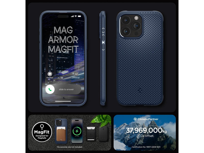 Spigen Mag Armor MagSafe - navy blue - iPhone 15 Pro Max