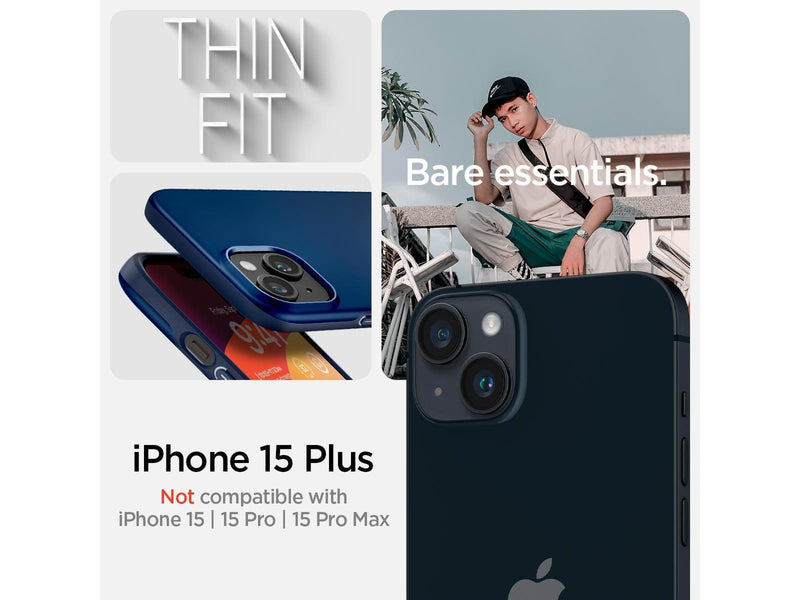 Spigen Thin Fit - navy blue - iPhone 15 Plus
