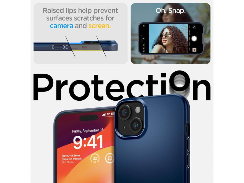 Spigen Thin Fit - navy blue - iPhone 15 Plus