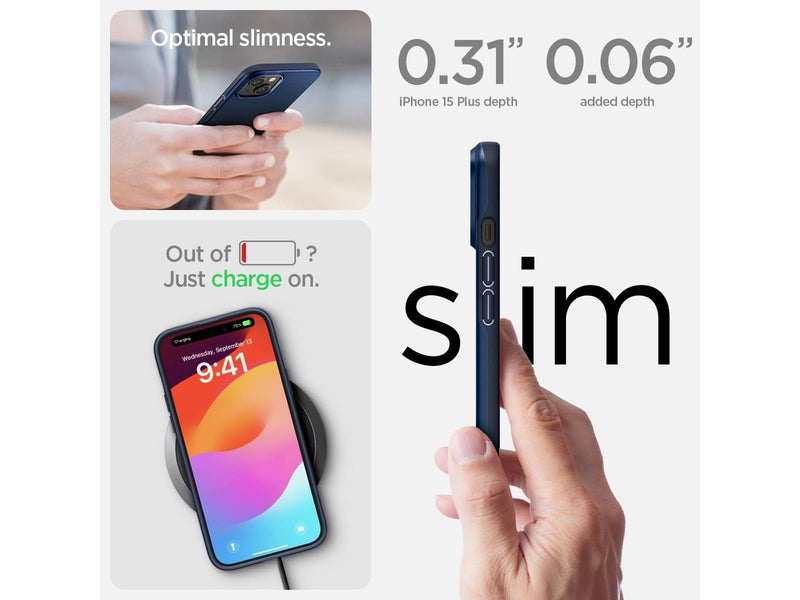 Spigen Thin Fit - navy blue - iPhone 15 Plus