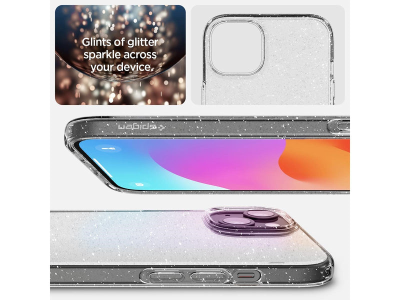Spigen Liquid Crystal Glitter - crystal quartz - iPhone 15 Plus