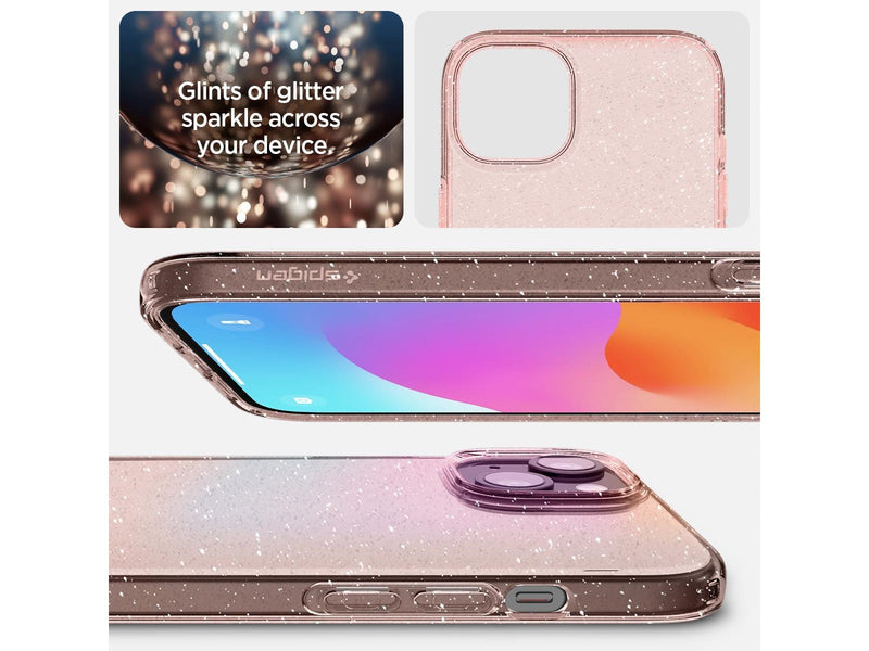 Spigen Liquid Crystal Glitter - rose quartz - iPhone 15 Plus