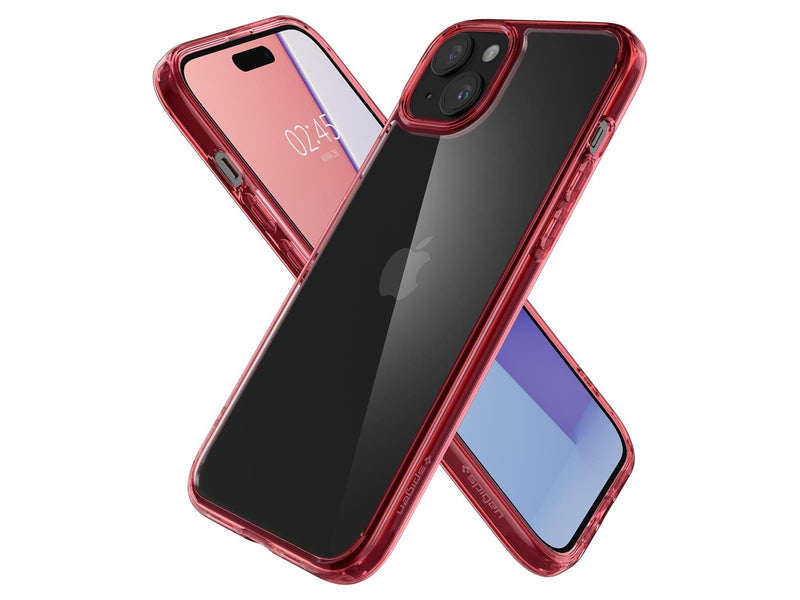 Spigen Ultra Hybrid - red crystal - iPhone 15 Plus