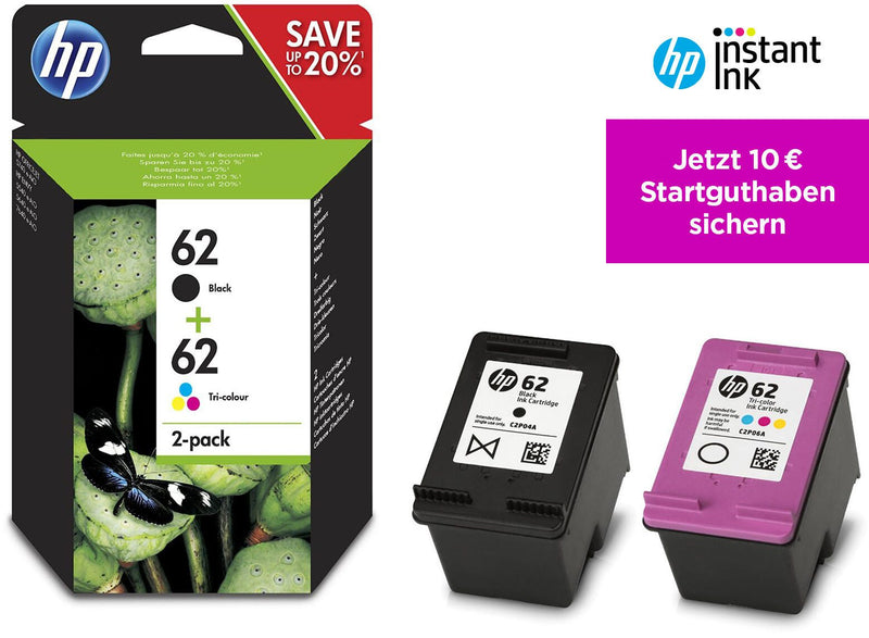 HP Original 62 Druckerpatronen - Multipack (N9J71AE)