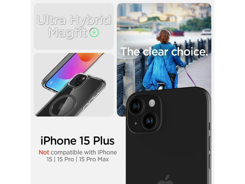 Spigen Ultra Hybrid MagSafe - graphite - iPhone 15 Plus