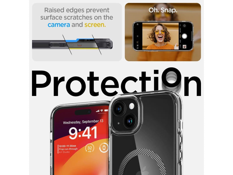 Spigen Ultra Hybrid MagSafe - carbon fiber - iPhone 15 Plus