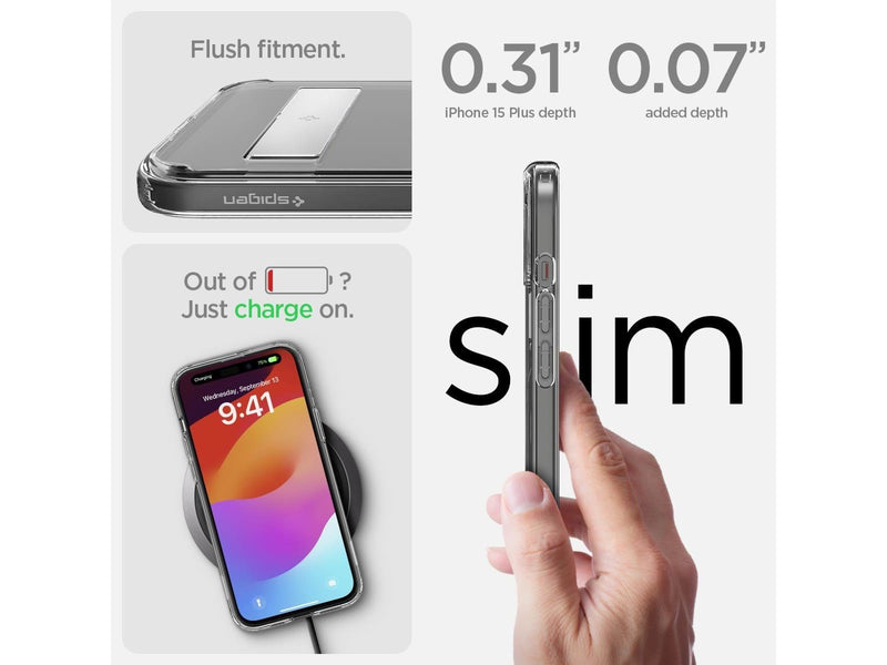 Spigen Ultra Hybrid S MagSafe - crystal clear - iPhone 15 Plus