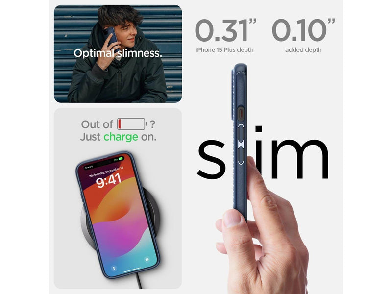 Spigen Mag Armor MagSafe - navy blue - iPhone 15 Plus