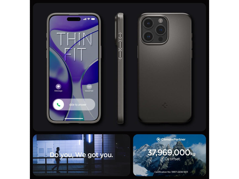 Spigen Thin Fit - gunmetal - iPhone 15 Pro