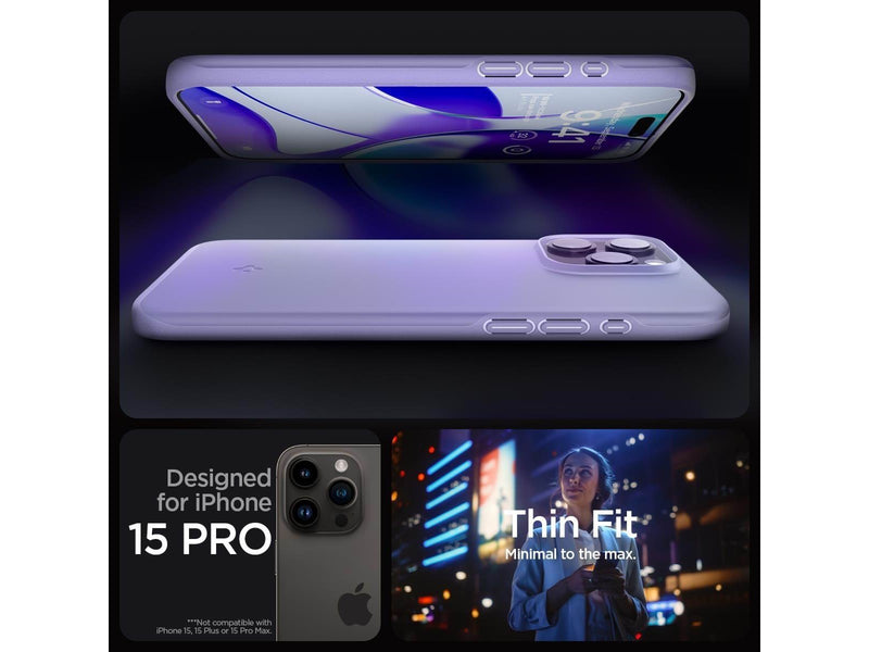 Spigen Thin Fit - iris purple - iPhone 15 Pro