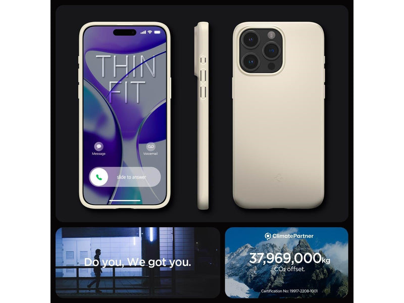 Spigen Thin Fit - mute beige - iPhone 15 Pro
