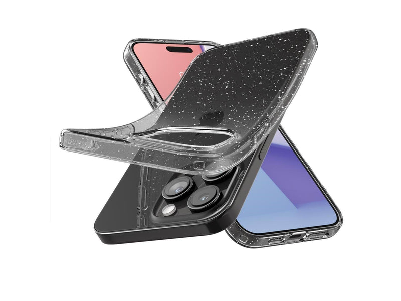 Spigen Liquid Crystal Glitter - crystal quartz - iPhone 15 Pro