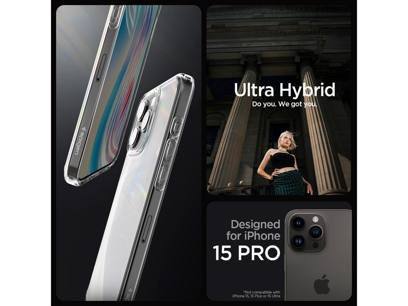 Spigen Ultra Hybrid - frost clear - iPhone 15 Pro