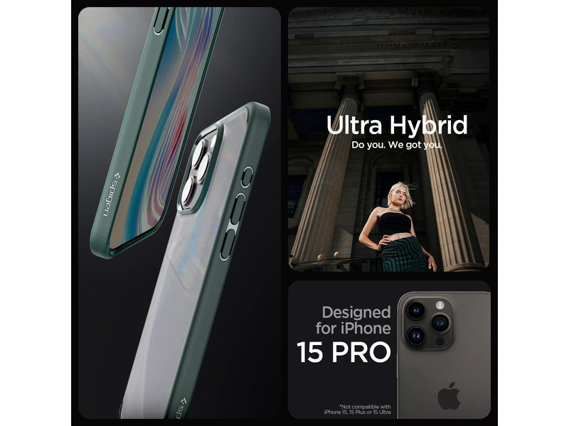 Spigen Ultra Hybrid - frost green - iPhone 15 Pro
