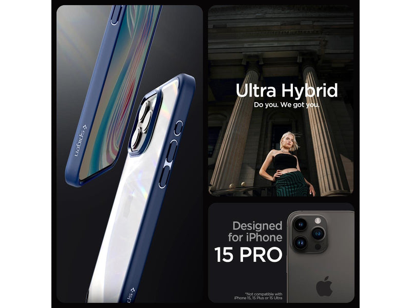 Spigen Ultra Hybrid - navy blue - iPhone 15 Pro