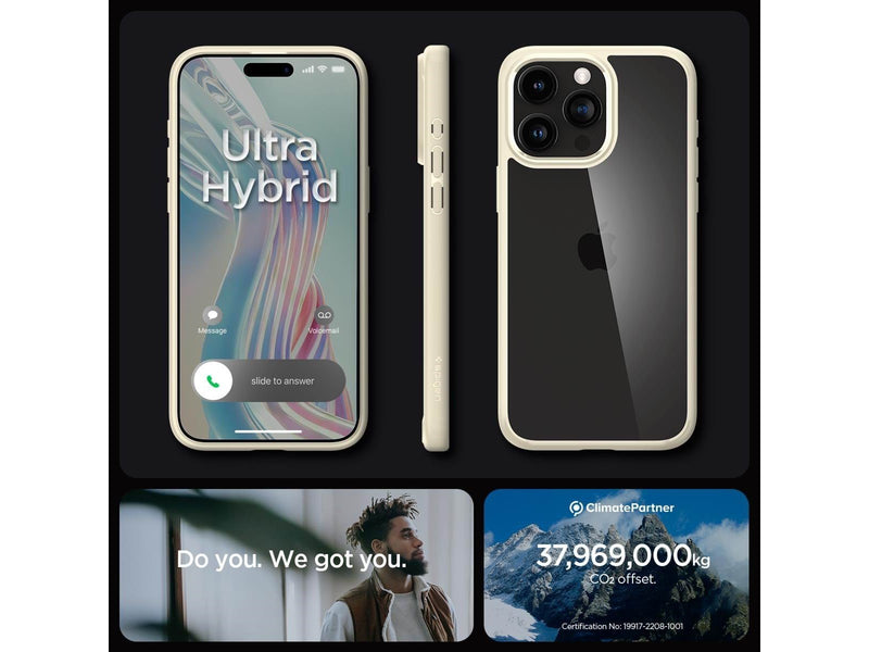 Spigen Ultra Hybrid - mute beige - iPhone 15 Pro