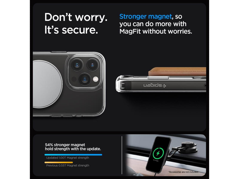 Spigen Ultra Hybrid S MagSafe - crystal clear - iPhone 15 Pro