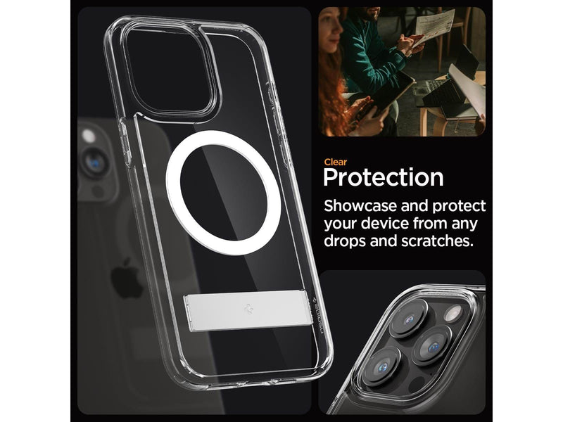 Spigen Ultra Hybrid S MagSafe - crystal clear - iPhone 15 Pro