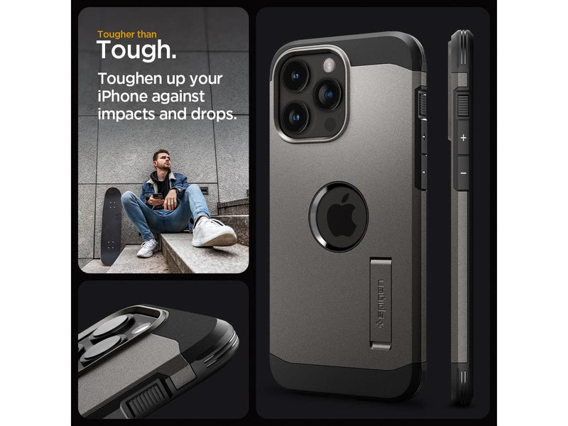 Spigen Tough Armor MagSafe - gunmetal - iPhone 15 Pro
