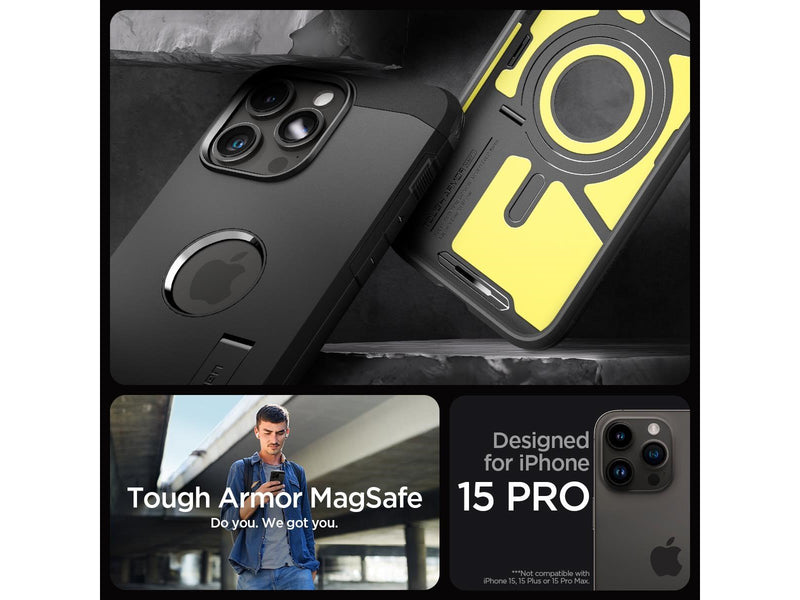 Spigen Tough Armor MagSafe - black - iPhone 15 Pro