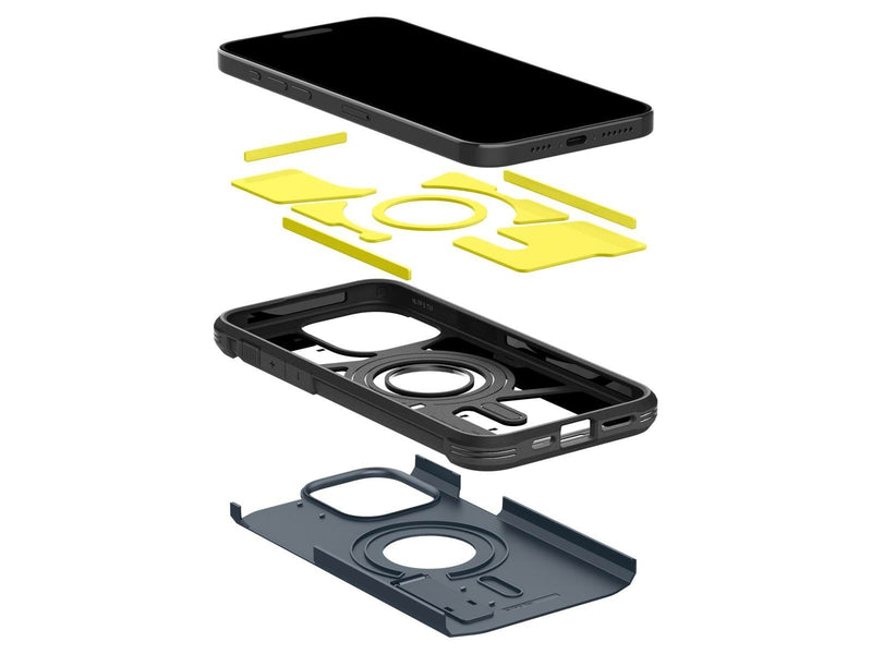 Spigen Tough Armor MagSafe - metal slate - iPhone 15 Pro