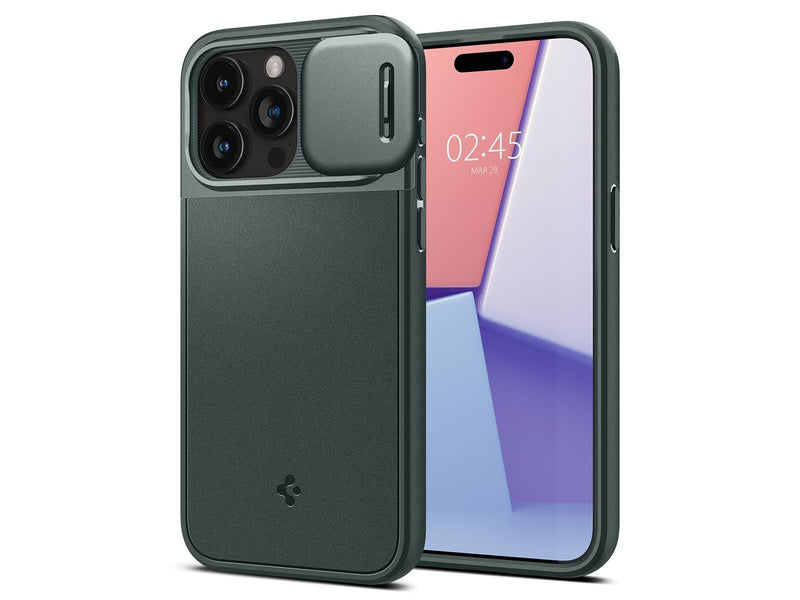 Spigen Optik Armor MagSafe - abyss green - iPhone 15 Pro