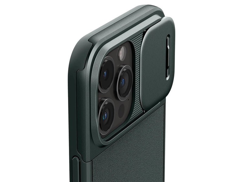 Spigen Optik Armor MagSafe - abyss green - iPhone 15 Pro