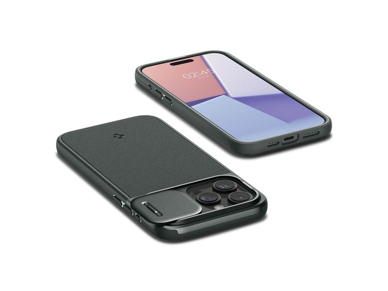 Spigen Optik Armor MagSafe - abyss green - iPhone 15 Pro