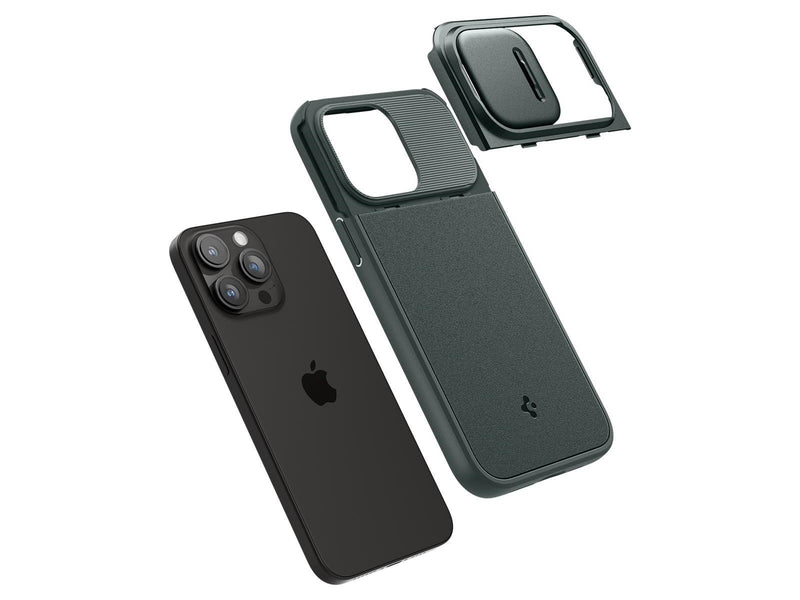 Spigen Optik Armor MagSafe - abyss green - iPhone 15 Pro