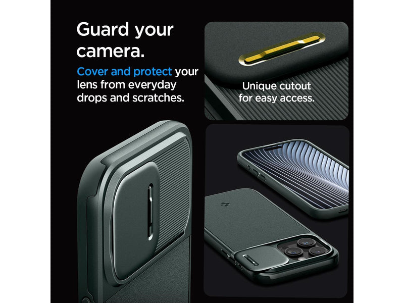 Spigen Optik Armor MagSafe - abyss green - iPhone 15 Pro