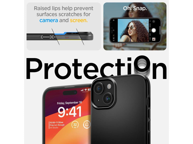 Spigen Thin Fit - black - iPhone 15