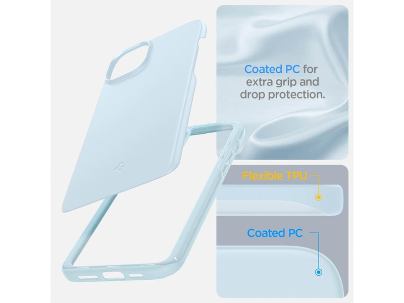 Spigen Thin Fit - mute blue - iPhone 15