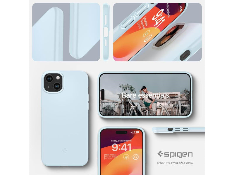 Spigen Thin Fit - mute blue - iPhone 15
