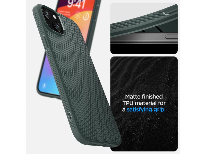 Spigen Liquid Air - abyss green - iPhone 15