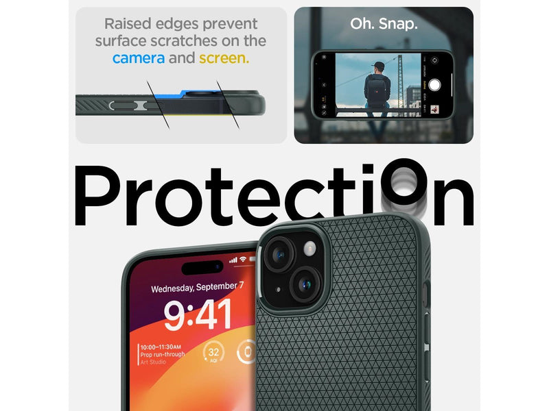 Spigen Liquid Air - abyss green - iPhone 15