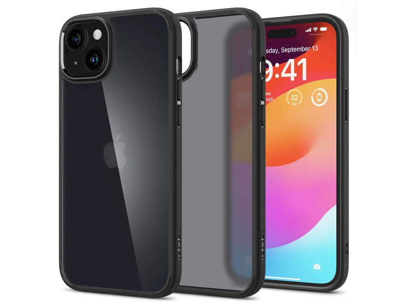 Spigen Ultra Hybrid - frost black - iPhone 15