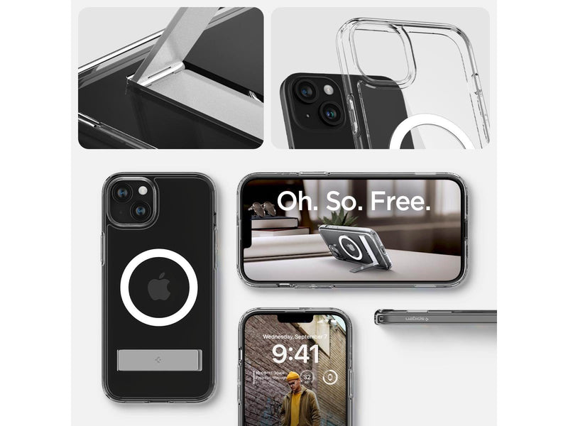 Spigen Ultra Hybrid S MagSafe - crystal clear - iPhone 15