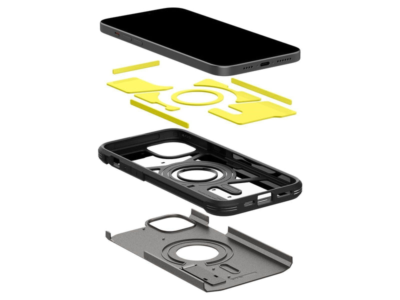 Spigen Tough Armor MagSafe - gunmetal - iPhone 15