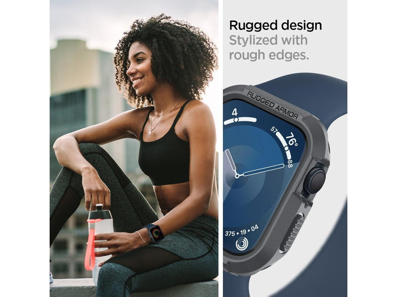 Spigen Rugged Armor - dark gray - Apple Watch 45mm/44mm