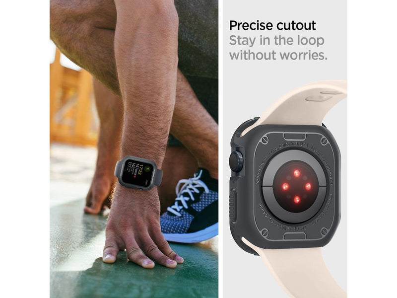 Spigen Rugged Armor - dark gray - Apple Watch 45mm/44mm